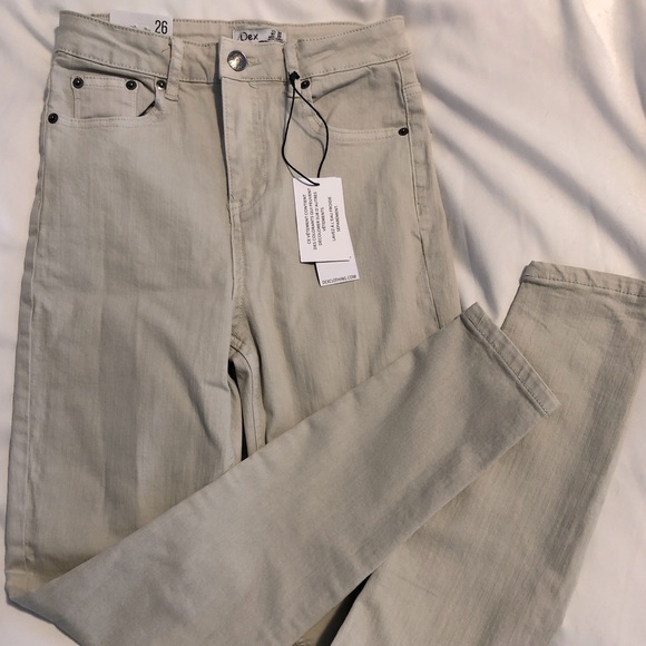 NWT Denim jeans - Cream/Beige - Size: 26 - Picture 2 of 2